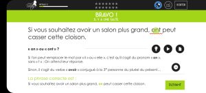 Exemple de question avec une faute